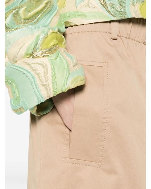 Susanne Bommer Natural Wide-Leg Pocket Trousers