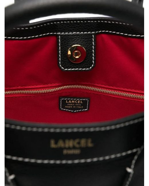 Lancel Black Large Faubourg Tote Bag