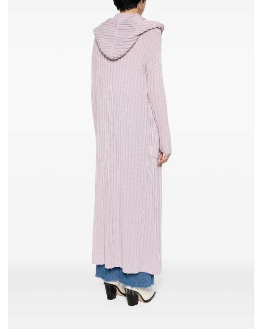 Teddy Cashmere Pink Amalfi Chunky-Knit Cashmere Cardigan