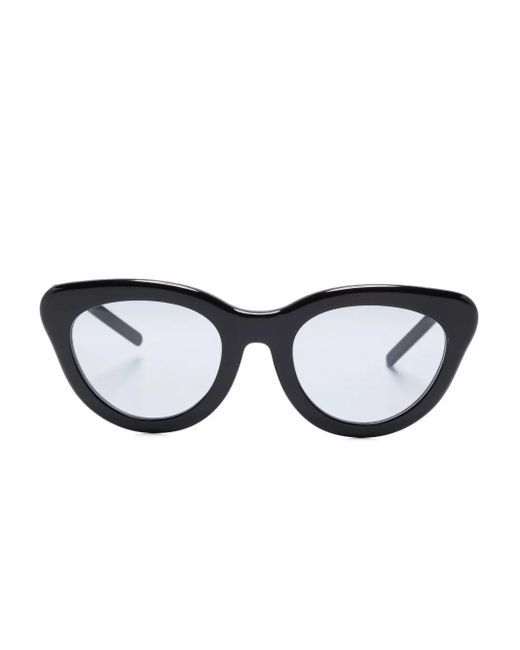 Megane and Me Black Cat-Eye Zig-Zag Sunglasses