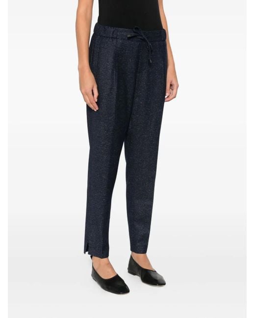 Berwich Blue Drawstring-Fastening Trousers