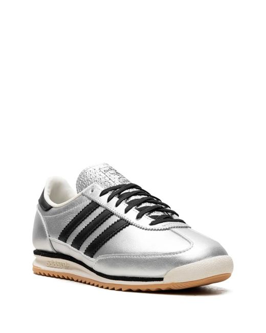 スニーカー Adidas SL 72 OG Silver Off White Adidas Women SL 72 OG Silver Metallic / Collegiate Navy