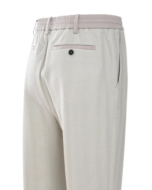 メンズ Missoni ジグザグモチーフ パンツ Gray