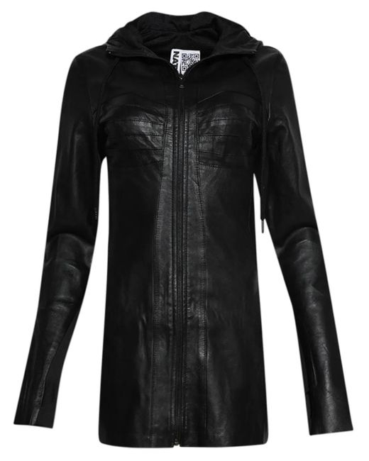 Natasha Zinko Women's Black Leather Mini Dress