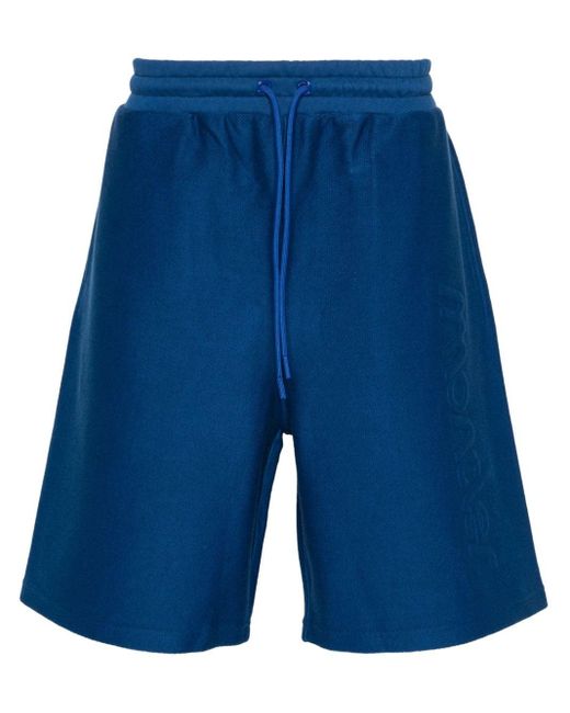 Shorts sportivi con logo goffrato di Moncler in Blue da Uomo