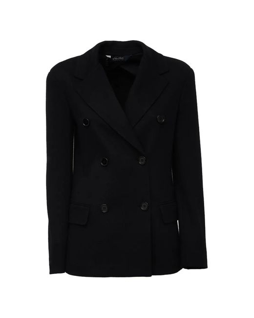 Max Mara Black Gloria Double-Breasted Blazer