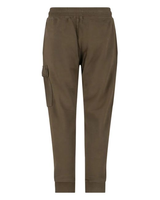 C P Company Natural Cargo-Pocket Drawstring Track Pants for men