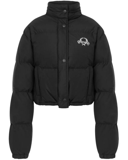 Plumífero Con Cremallera Moschino de color Black
