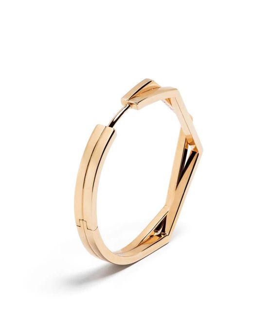 Repossi Metallic 18Kt Rose Antifer Hoop Earring