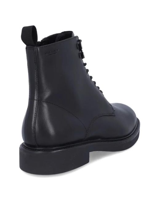 Vagabond Black Lace-Up Ankle Boots for men