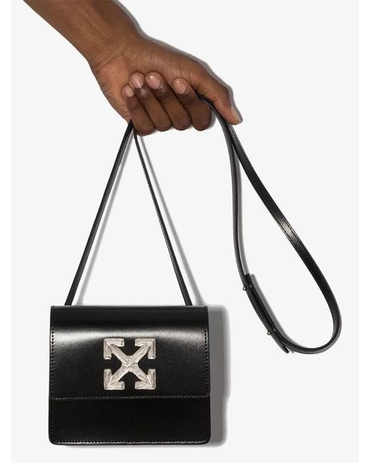 Off-White c/o Virgil Abloh Black 0.7 Jitney Leather Belt Bag for men
