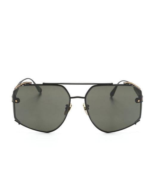 Linda Farrow Gray Amar Pilot-frame Sunglasses