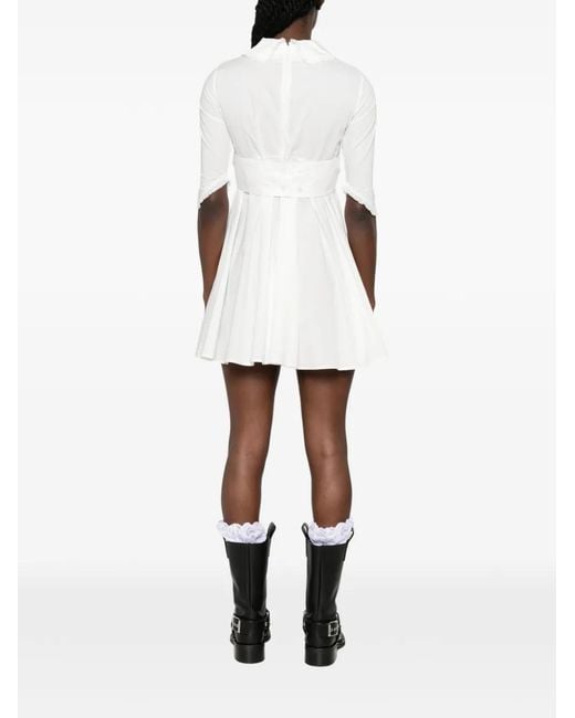 Enfants Riches Deprimes White Graphic-Print Mini Dress