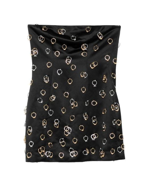 Cynthia Rowley Black Acquire A Ring Mini Dress
