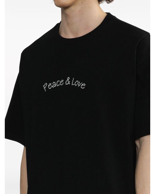 Camiseta con estampado gráfico FIVE CM de hombre de color Black