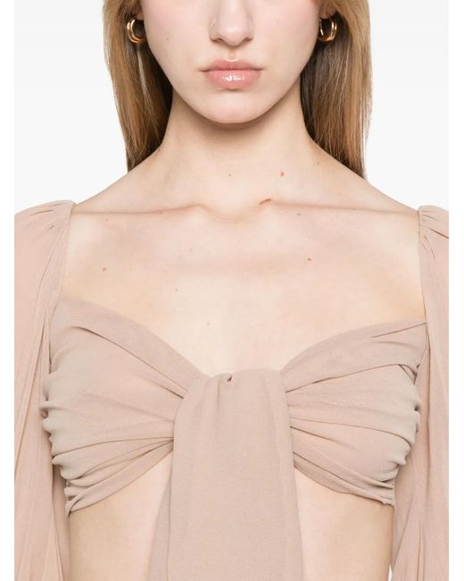 Philosophy Di Lorenzo Serafini Natural Sweetheart-Neck Top