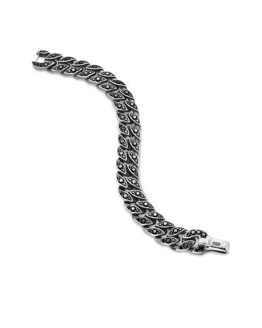 David Yurman White Sterling Curb Chain Bracelet (14.5Mm) for men