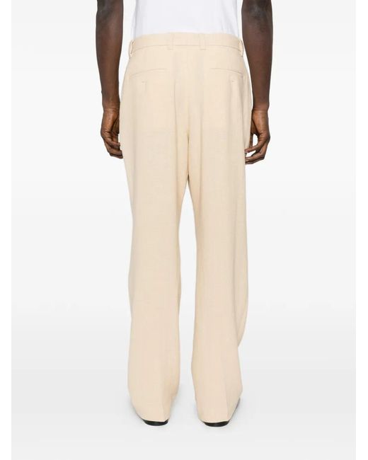 Sandro Natural Concealed-Fastening Trousers for men