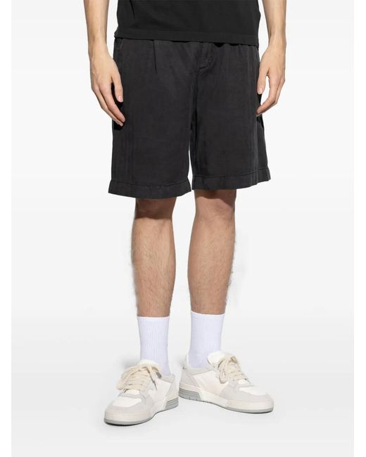 Eleventy Gray Lyocell Shorts for men