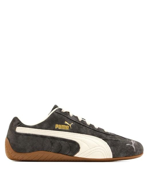 PUMA Black Speedcat Sneakers Aus Wildleder