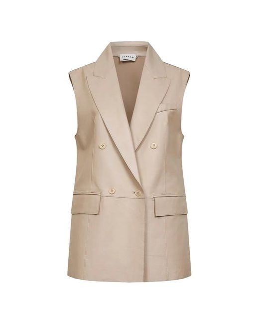 P.A.R.O.S.H. Natural Double-Breasted Vest