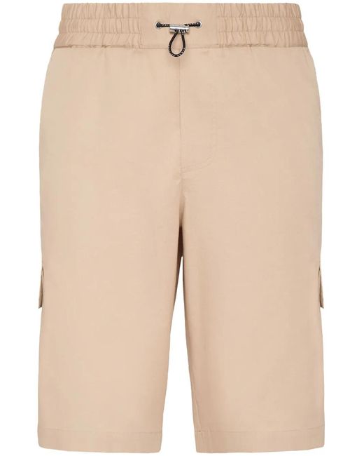 Philipp Plein Natural Toggle-Fastened Cargo Shorts for men
