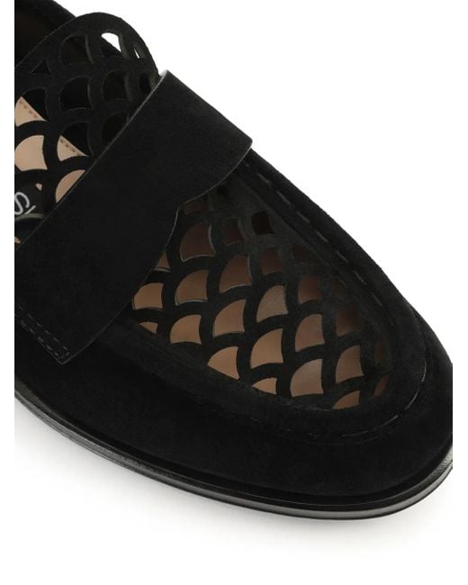 Sergio Rossi Black Mermaid Loafers
