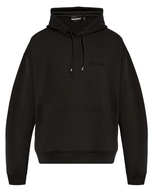 DSquared² Hoodie mit Logo-Applikation in Black für Herren
