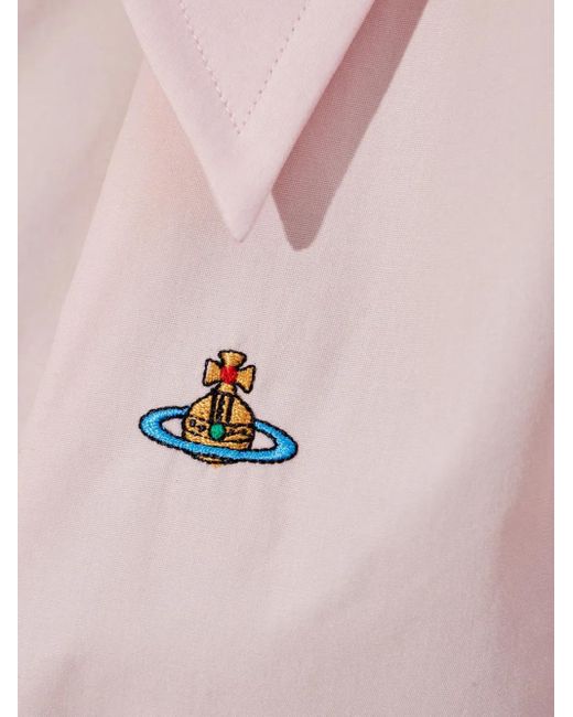 Vivienne Westwood Pink Orb-Embellished Button-Down Shirt
