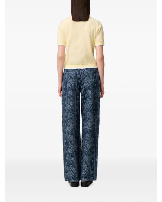 Claudie Pierlot Natural Contrast Knit Jumper