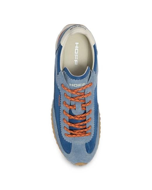 HOFF Blue Bridge Mkii Panelled Suede-Trim Sneakers