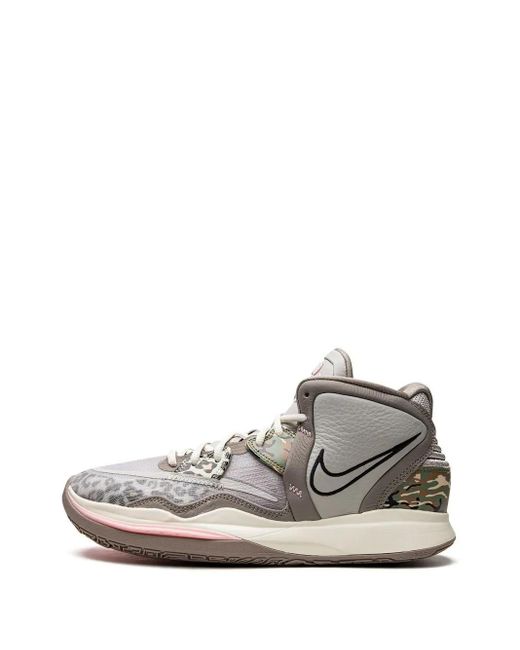 Nike White Kyrie Infinity "Leopard Camo" Sneakers for men