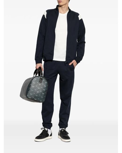 Chándal Con Logo Estampado EA7 de hombre de color Blue