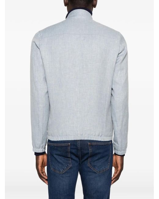 Barba Napoli Blue Timber Jacket for men