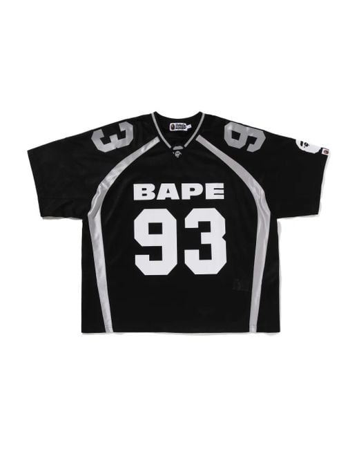 Jersey con número 93 A Bathing Ape de hombre de color Black