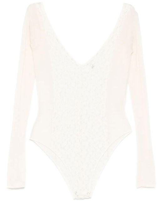 Baserange White Crescent Bodysuit