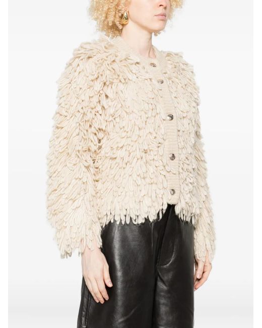 Liu Jo Natural Fringed Jacket