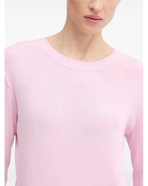 Benetton Pink Round-Neck Sweater