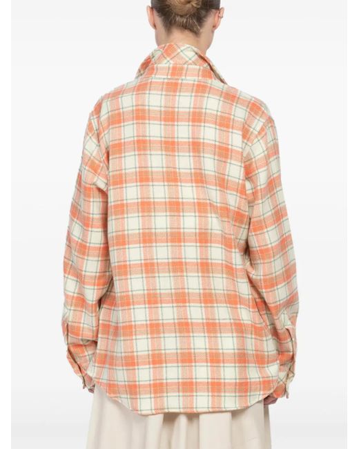 God's True Cashmere チェック カシミアシャツ Pink
