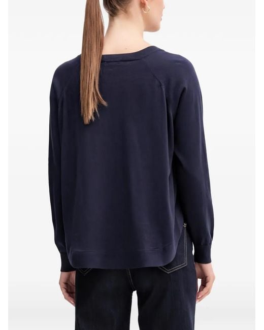 Benetton Blue Long-Sleeve Sweater