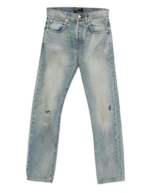 Enfants Riches Deprimes Blue Distressed-Effect Jeans