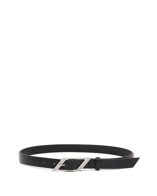 The Attico White Leather Belt