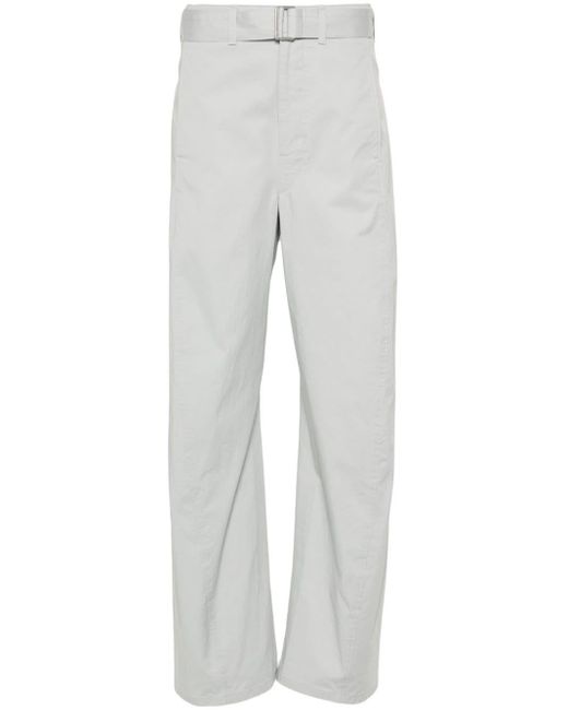 Pantalones palazzo con cinturón Lemaire de color Gray