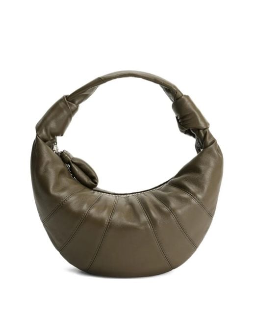 Lemaire Gray Fortune Croissant Schultertasche Mit Knotendetail