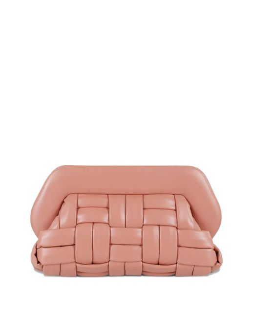 THEMOIRÈ Pink Bios Weaved Clutch Bag
