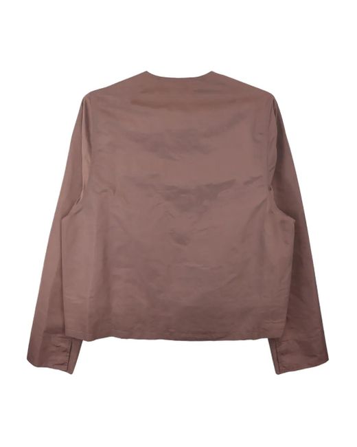 Rick Owens Brown Zip-Front Jacket for men