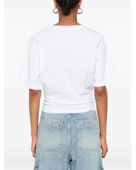 DSquared² White Logo Cotton T-Shirt