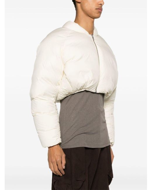 Entire studios Natural Pillow Cropped Down Jacket