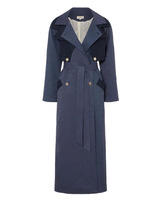 Trench Doppiopetto Victory di Temperley London in Blue