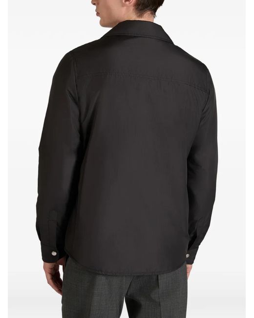 Slowear Black Padded Shirt Jacket for men